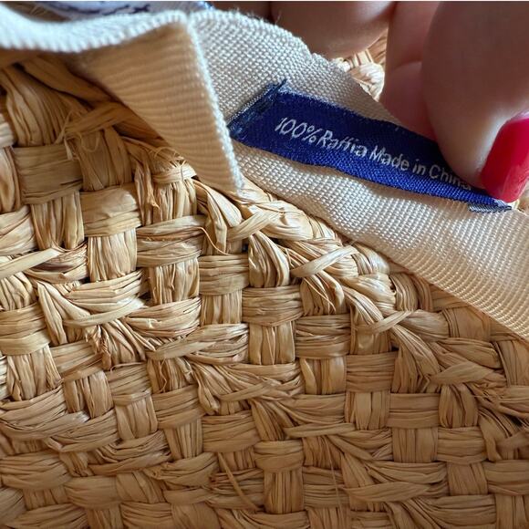 Hat Attack Daily Fedora 100% Raffia Hat with Striped Hatband Size M/L main image 6